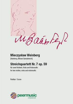 Mieczyslaw Weinberg: Streichquartett Nr.7 op.59