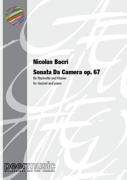 Nicolas Bacri: Sonata da camera op.67