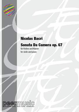 Nicolas Bacri: Sonata da camera op.67