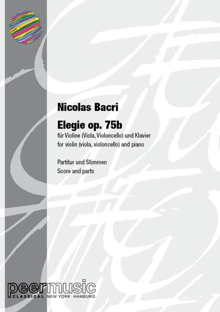 Nicolas Bacri: Elegie op.75b
