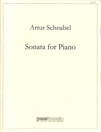 Artur Schnabel: Sonata