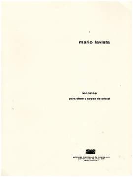 Mario Lavista: Marsias 1