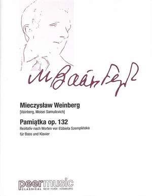 Mieczyslaw Weinberg: Pamiatka op.132