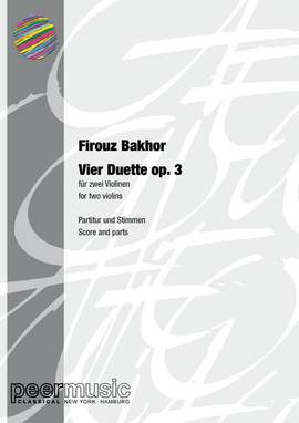 Firouz Bakhor: 4 Duette op.3