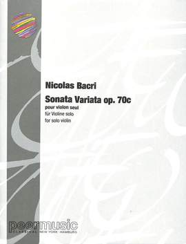 Nicolas Bacri: Sonata variata op.70c