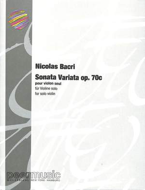 Nicolas Bacri: Sonata variata op.70c