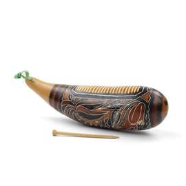 Percussion Plus Honestly Made Gourd guiro and shaker