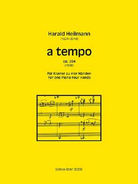 Harald Heilmann: a tempo für Klavier zu vier Händen op. 204