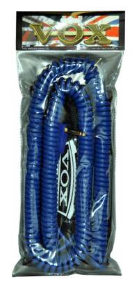 Vox 9m Vintage Curly Cable Blue