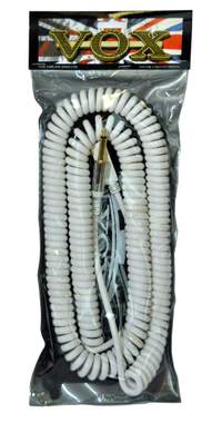 Vox 9m Vintage Curly Cable White
