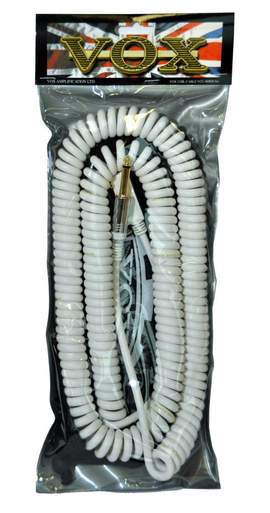 Vox 9m Vintage Curly Cable White
