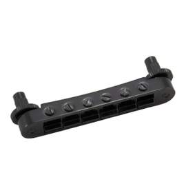 Grover tune-o-matic guitar bridge black chrome