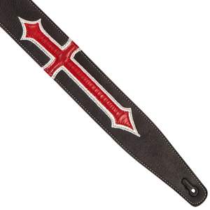 Perri 7527 2.5" leather strap with inlays