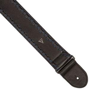 Perri 7290 2.5" leather strap blue stitch