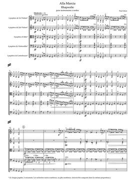 Gilson, Paul: Alla marcia. Rhapsodie pour orchestre d’instruments à cordes
