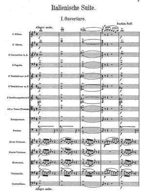 Raff, Joachim: Italienische Suite for orchestra