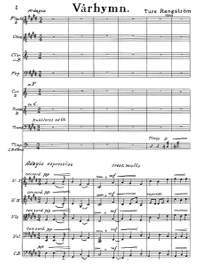 Rangström, Ture: Varhymn for orchestra