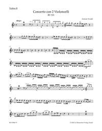 Vivaldi, Antonio: Concerto for two Violoncellos, Strings and Basso continuo in G minor RV 531