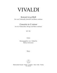 Vivaldi, Antonio: Concerto for two Violoncellos, Strings and Basso continuo in G minor RV 531