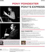 Pony's Express + 1 Bonus Track! (deluxe Gatefold Edition. Photographs By William Claxton) Product Image