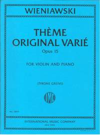 Henri Wieniawski: Thème Original Varié Op. 15