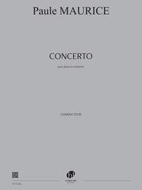 Maurice, Paule: Concerto (score)