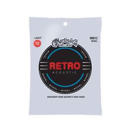 Martin Acoustic Guitar String Retro Monel - Light (12-54)