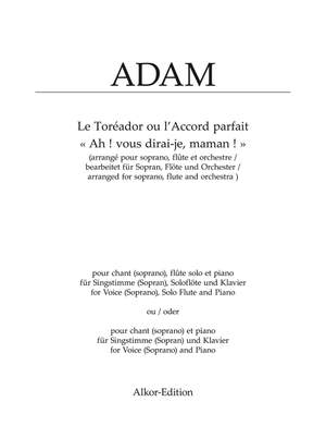 Adam, Adolphe: Ah ! vous dirai-je, maman ! for Voice, Flute and Piano