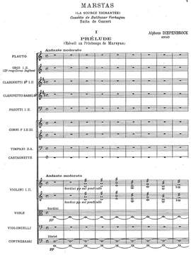 Diepenbrock, Alphons: Marsyas, suite for orchestra