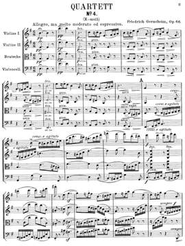 Gernsheim, Friedrich: String Quartet No. 4 in e Minor op. 66