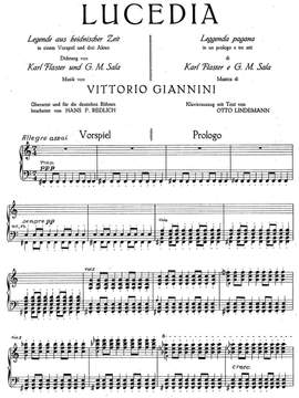 Giannini, Vittorio: Lucedia, A Legend from Pagan Times