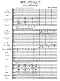 Gilbert, Henry: Humoresque on Negro-Minstrel Tunes for orchestra