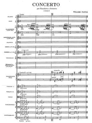 Pijper, Willem: Concerto per pianoforte e orchestra