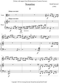 Sæverud, Harald: Sonatine for viola and piano