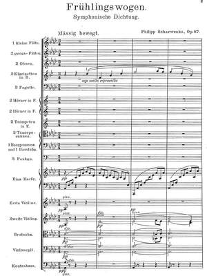 Scharwenka, Philipp: Frühlingswogen Op. 87, symphonic poem