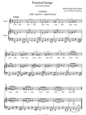 Ungureanu-Biser, Mirela: Practical Songs for Voice & Piano, arr. for Piano
