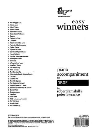 Easy Winners Piano Accompaniment for Oboe