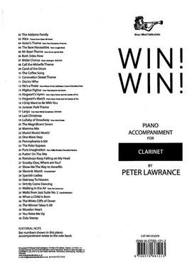 WIN! WIN! Piano Accompaniment for Clarinet