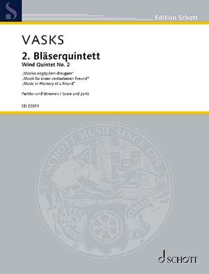 Vasks, P: Wind Quintet No. 2