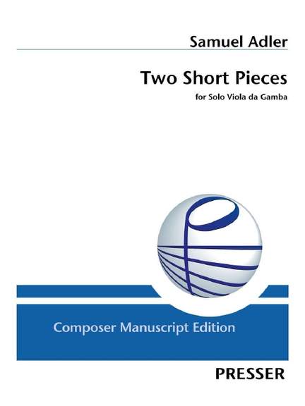 Adler, S: Two Short Pieces