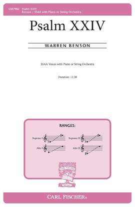Benson, W: Psalm XXIV