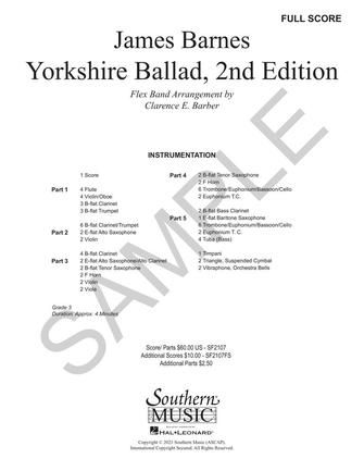James Barnes: Yorkshire Ballad