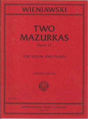 Wieniawski, H: Two Mazurkas op. 12