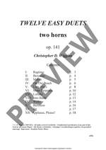 Twelve Easy Duets Op. 141 Product Image