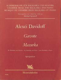 Davidoff: Gavotte Mazurka Balalaika