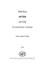 Matti Borg: Aften (Afton) Product Image
