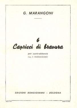 Giuseppe M. Marangoni: 6 Capricci di Bravura