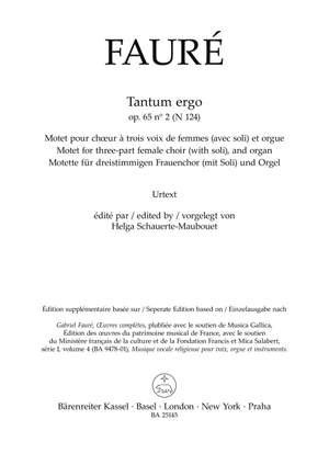 Faure, Gabriel: Tantum ergo op65/2 (N124)