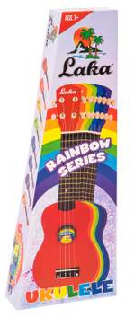 Laka Rainbow Series Soprano Ukulele & Carry Bag - Blue Product Image