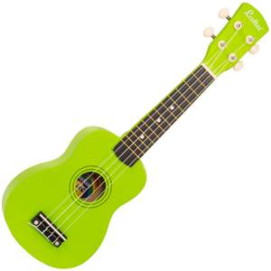 Laka Rainbow Series Soprano Ukulele & Carry Bag - Green